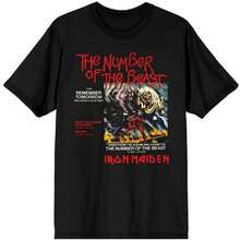 Iron Maiden Number Of The Beast Vinyl Promo Sleeve T Shirt - 黑色 - 查看 1