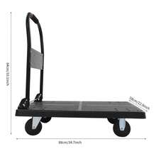 YUNRUX Food Service Carts & Trolleys - Black - View 2