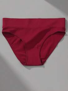 VKME Set da 5 Pezzi Slip Intimi Color Tinta Unita, Ad Alta Elasticità e Senza Cuciture