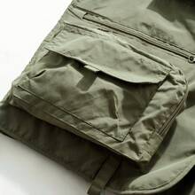 Men's Outdoor Multi-Pocket Fishing/Photography Vest - Khaki - View 7