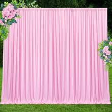 Background Curtains, Suitable For Parties 5 X 7/8/10 Feet (Approximately 150 X 213/243/304 Cm) Wrinkle-Free Polyester Photography Background Curtains, Suitable For Wedding Birthday Parties