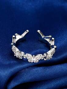 1pc Fashionable Butterfly Design Simple Ring, Unique Gift For Women