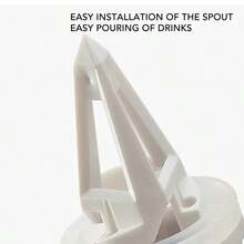 1pc Creative Boxed Beverage Fluid Catheter With Cap Leak-Proof Seal Milk Beverage Extender Mouth Drain Device - Blue - View 7