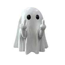 1pc Middle Finger Ghost Figurine - Home Decor Ornament - Resin Material - High Quality - Funny Toy - Birthday Gift - Christmas Gift - Halloween Gift - Perfect Gift - Toy