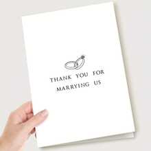 A Wedding Host Thank You Card - Thank You For Hosting Our Wedding - Service Thanksgiving Notes, Elegant Wedding Thanks