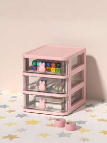 Stylish Multi-Layer Cosmetic Storage Box - Compact Plastic Makeup Organizer With Convenient Drawers, Odorless And Lightweight, Suitable For Jewelry And Beauty Essentials,For Holiday Beach, Bathroom Collection, Bedroom Collection, Large Capacity