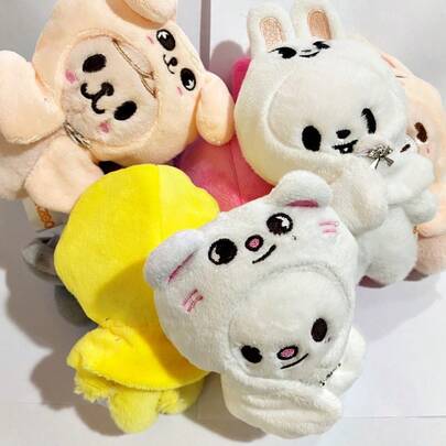 Serie de figuras de anime de la serie Cosplay Kawaii, muñeca de Kpop de dibujos animados, llavero de peluche, juguete de peluche de la serie Stray, llavero de muñeca, accesorios para coleccionistas y regalo de Navidad y cumpleaños para amigos, de aproximadamente 12 cm