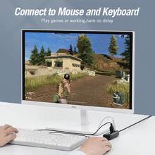 VENTION USB2.0 HUB 4 Ports USB Splitter Extender With Switch, For Laptop Pc Printer Card Reader Mouse Black Multi Used OTG Adapter - Black - View 4