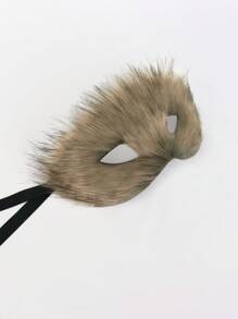 Plush Semi-Cover Seductive Fox Masquerade Mask