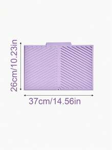 1 Pc Silicone Dish Drying Mat - Foldable, Heat-Resistant, Multi-Purpose Kitchen Draining Pad, Suitable For Dishes And Utensils