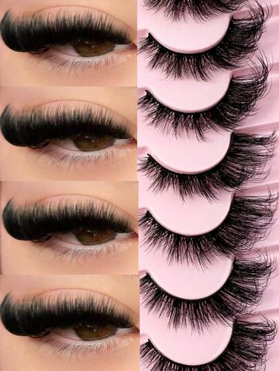 7 Pairs Half Lashes Cat Eye False Eyelashes Manga Eyelashes Short Soft 3d Faux Mink Eyelashes Natural Makeup,Gift For Women & Girl,7mm-16mm,False Eyelashes Natural,Ultra-Light,Long-Lasting,Enlarged Double Eye,Handmade,Soft,Skin-Friendly,Individual Lashes,Cat Eye Lashes,Professional,For Women Strip Lashes,Lashes,Eyelashes,Fake Lashes