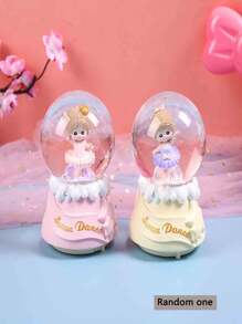 1pc ABS Mini Crystal Ball Lamp, Resin Tabletop Decor, Creative Gift, Room Decoration, No Battery Included