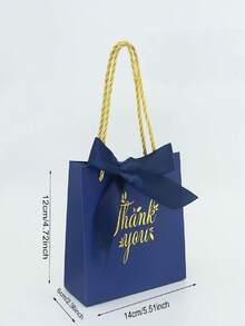 12pcs/24pcs Thank You Gift Bags With Handle And Bow, Small Size Present/Party Favor Bags Suitable For Wedding, Party, Birthday Gift Wrapping - Multicolor - View 15