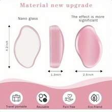 Hair Removal Device Full Body Hair Remover Armpit Hair Removal Device Painless Female Hair Remover - Waterproof Manual Crystal Glass Hair Removal Device, Reusable And Washable, Oval Shape, With Ergonomic Handle, Perfect For Smooth Body Skin - Blue - View 4