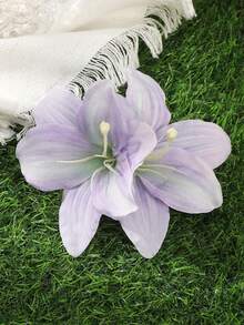 1pc Vacation-Style Artificial Flower Hair Clip, Suitable For Travel Photo Outfits Claw Clips Hair Claws Hair Barrettes, Head Accessories, Hair Accessories For Women, Hairpin - Multicolor - View 12