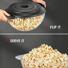 Yabano Máquina de palomitas, Máquina de palomitas de 6 cuartos de galón, plato antiadherente, agitador eléctrico con tecnología de calentamiento rápido, mangos de toque frío - Tipo de Enchufe A USA (110-127V) - Ver 7