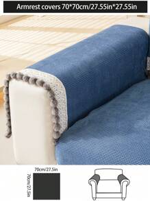 1 pièce Housse de coussin de canapé universelle toutes saisons, moderne et simple, anti-poussière, anti-dérapante et résistante aux taches en chenille. Protecteur de siège de canapé lavable, chaud, non-décolorant, et adapté aux animaux de compagnie. S'adapte aux canapés sectionnels, en L, et aux canapés 1/2/3/4 places de la chambre, du bureau et du salon