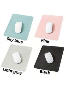 Small PU Mouse Pad Non-Slip Gaming Desktop Leather Mouse Pad Waterproof Anti-Scratch Mat Cushion For PC Laptop Desktop Back To School Gaming Mouse Pad Desk Accessories Office Supplies Office Office Desk Accessories Mousepad Mouse Pad For Desk - Multicolor - View 6