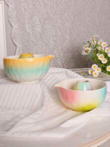 2pcs/Set Colorful Japanese Style Matcha Bowl, Made Of High-Quality Ceramic, Durable, Portable And Suitable For Business Meetings, Art, Matcha Lovers, Home Tea Tasting, Parties, Gifts For Girlfriend, Mother's Day, Mom, Wedding Back To School