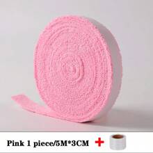 1pc High Quality Large Roll Badminton Racket Grip Tape, Shock Absorbing, Non-Slip, Sweat Absorbent, Also Suitable For Tennis, Squash, Pickleball, Table Tennis, Baseball, Field Hockey Rackets And Sports/Work Tools Handles, Vivid Colors, Affordable And Practical, Ideal For Gifts