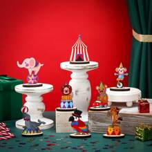 16/24 Pcs Woodland Animals Wood Tabletop Carnival Centerpieces, Forest Wooden Animals Cutout Shapes Creatures Table Topper For Woodland Camping, Wild Creatures Decor Wooden Table Sign, Rustic Tiered Tray Decorations For Forest Camp, Baby Shower Craft Party Supplies, Birthday Favors Cake Decor