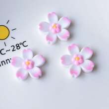 5pcs Lovely Cherry Blossom Girls Room Decor Refrigerator Magnets, Birthday Party Wedding Kitchen Dining Room Fridge Dishwasher Decoration Sticker