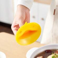 1 Par de Luvas Antiescaldantes de Silicone, Luvas Isolantes para Cozinha Doméstica, Almofada Isolante Pequena em Formato de Pato Amarelo Antiescaldante, Cozinha Amarela Antiescaldante Criativa