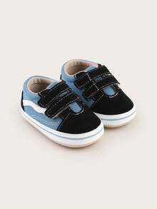 Spring New 1-Year-Old Infant Walking Shoes, Soft Sole Multi-Function Infant Shoes, 6-12 Months Infant Color Matching Training Shoes - Blue - View 1