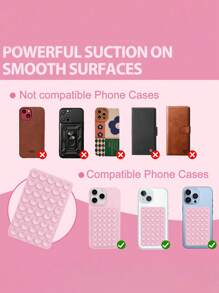1pc Silicone Suction Phone Case Mount,Phone Suction Grip,Octobuddy,Sticky Phone GripSilicone Suction Phone Case Mount,Phone Suction Grip,Octobuddy,Sticky Phone Grip, Adhesive Phone Stand Sticky For Cell Phone, Adhesive Phone Stand Sticky For Cell Phone Purse Travel Accessories Purses And Bags Women Traval Essentials Travel Must Haves Travel Essentials Beach Vacation Summer Holiday School Accessories Back To School Supplies Stuff