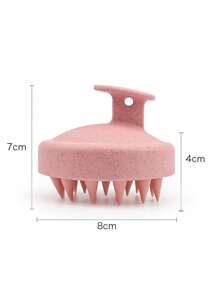 Soft Silicone Shampoo Brush Massage Shampoo Brush Clean Scalp Hair Wash Comb Home Bath Comb Hair Tools, Straw Silicone Shampoo Brush Massage Clean Specialized Anti-Dandruff Itch Reliever Silicone Comb Hair Wash Brush. Home Bathroom Decor Summer Back To School