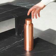 Pure Copper Water Bottle Ancient Drinkware  Reusable Water Bottles - Pink - View 6