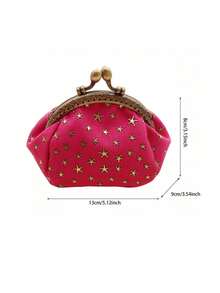 1pc Ramadan Clutch Wallet, Women Fashion Creative Wallet With Clasp - Hot Pink - View 4