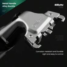 Gillette Vector Razors For Men, Handle And 9 Or 12 Blade Refills - Silver - View 8