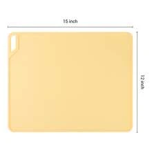 Placemat Set Of 6 Silicone Placemats For Kitchen Dining Table Decor, Washable Table Placemats Wipeable Table Mat - Yellow - View 4
