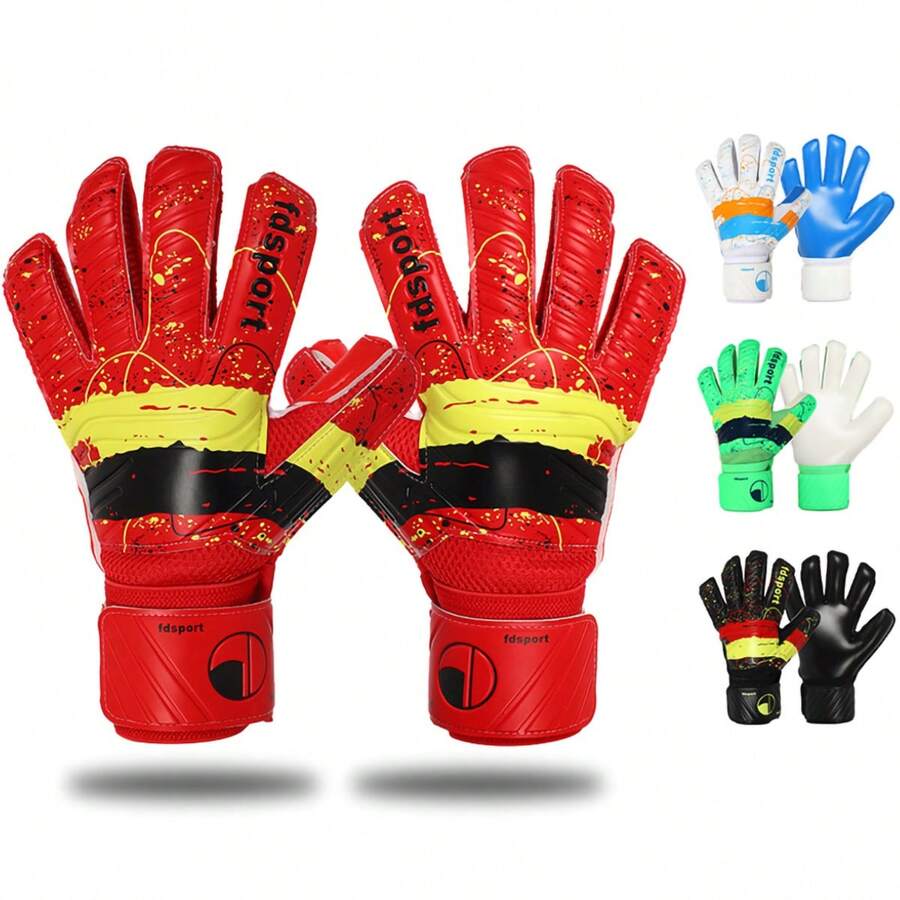 Soccer Goalkeeper Gloves For Youth&Adult Football Goalie Gloves With Strong Grip And Finger Protect & 4+3MM Latex To Give Splendid Protection To Prevent Injuries - Multicolor - View 1