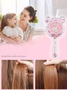 Cartoon Animal Hair Brush For Babies And Kids, Cute Detangling Comb For Children Hair Styling, Anti-Static Daily Hair Brush