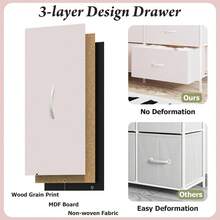 72" Extra Wide Bedroom Dresser With 13 Large Drawers & 2 Shelves, Fabric Design, Sturdy Metal Frame & Wood Top For Closet Organization