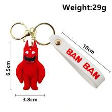 1pc Cartoon Banban Plush Keychain Pendant - Multicolor - View 20