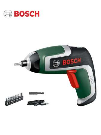  Set șurubelnițe electrice fără fir Bosch IXO 7, scule electrice multifuncționale cu burghie magnetice, înlocuire rapidă a șuruburilor, lumină LED