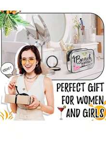 6 Style Beach Summer Letter Pattern Multifunctional Transparent Waterproof Pvc Bag, Travel Cosmetic Bag, Travel Toiletry Trousers, Toiletry Travel Bag, Themed Beach Bag, Suitable For Men And Women Hello Summer, Business Travel, Bathroom, Travel Essentials, Cruise Essentials, Women Dress Party, Postman Essentials Makeup Bag Makeup Bags Makeup Organizer Make Up Organizer Makeup Storage Makeup Pouch Make Up Pouch