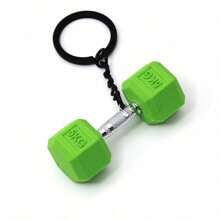 1 bucă mini breloc cu gantere, farmec pentru rucsac, cadou pentru iubitorii de fitness, pandantiv cu gantere din aliaj