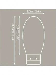 Conjunto de 3 frascos de viagem, recipientes recarregáveis de silicone à prova de vazamento, espremíveis para xampu, condicionador e loção - Recipientes cosméticos de 2,03 onças aprovados pela TSA, feitos sem materiais que contenham álcool.