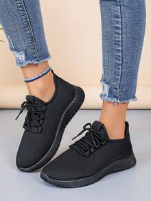 Breathable Non-Slip Soft Bottom Sports/Dance/Casual Shoes (Recommend Ordering 1 Size Up As It Runs Small) - Black - View 5