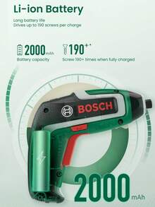bosch 博世 IXO 7 无线电动螺丝刀套装，多功能电动工具，带磁性钻头，快速螺丝更换，LED 灯 - 彩色 - 查看 6