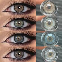 FRESH LADY 1 Pair Freshlady Aesthetic Eye Look Back To School Pupilentes Collection Colored Contact Lenses For Gift 14.2mm Beauty Look For Weddings & Valentine's Day 1 Year Disposable - 0 - View 2