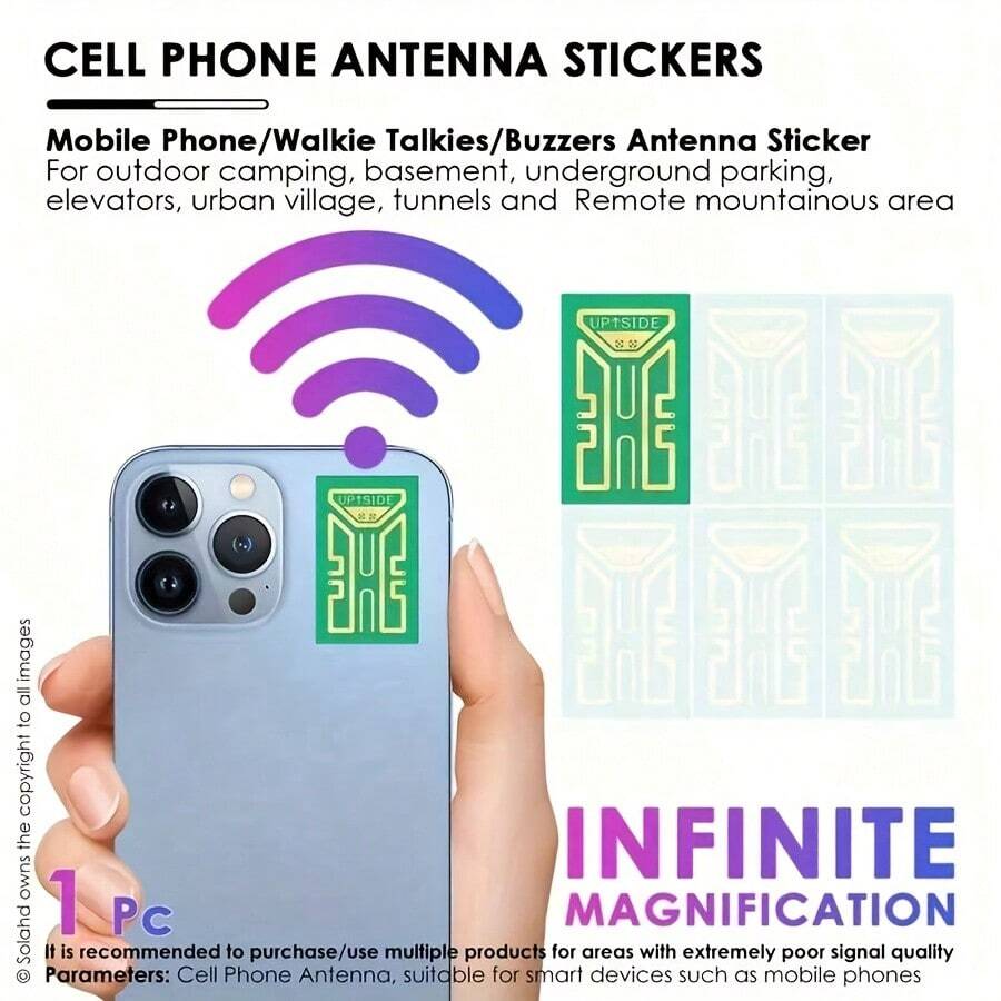 1/2/3/4 Pcs Copper Phone Antenna Signal Booster Stickers, Portable For Remote Areas, Camping, Travel - Amplifies Signal & Data Speed Without Battery, Suitable For Smart Devices