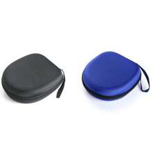 1 peça estojo de fone de ouvido de EVA à prova de choque, bolsa portátil para armazenamento de fones de ouvido, acessórios para fones de ouvido, caixa com zíper para novos fones de ouvido, estojo rígido de transporte/bolsa de viagem com espaço para Qc15, Qc3, SoundLink supra-auricular, estojo para fones de ouvido OE2