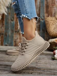 Women's Fashion Breathable Increase Height Casual Sports Sneakers, Korean Style Versatile