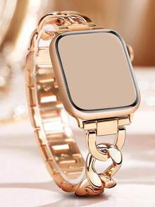 Cinturini per donna eleganti e femminili compatibili con Apple Watch da 38mm, 40mm, 41mm, 42mm, 44mm, 45mm, 46mm, 49mm, cinturino in metallo regolabile, bracciale a catena elegante per Apple Watch Serie 10/9/8/7/6/5/4/3/2/1/SE/Ultra