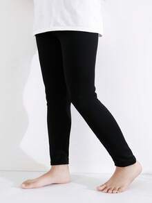 1pc Girls Classic Versatile Lightweight Breathable Fitted Tights, Girls Fashion All-Match Pantyhose For Summer - Black - View 2